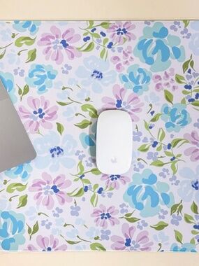 The Darling Effect Blue Floral Large Desk Mat